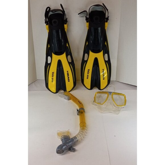 Head Tarpon/Barracuda Dry/Volo One Adult Snorkeling Set SM 3.5/6 NEW w Mesh Bag